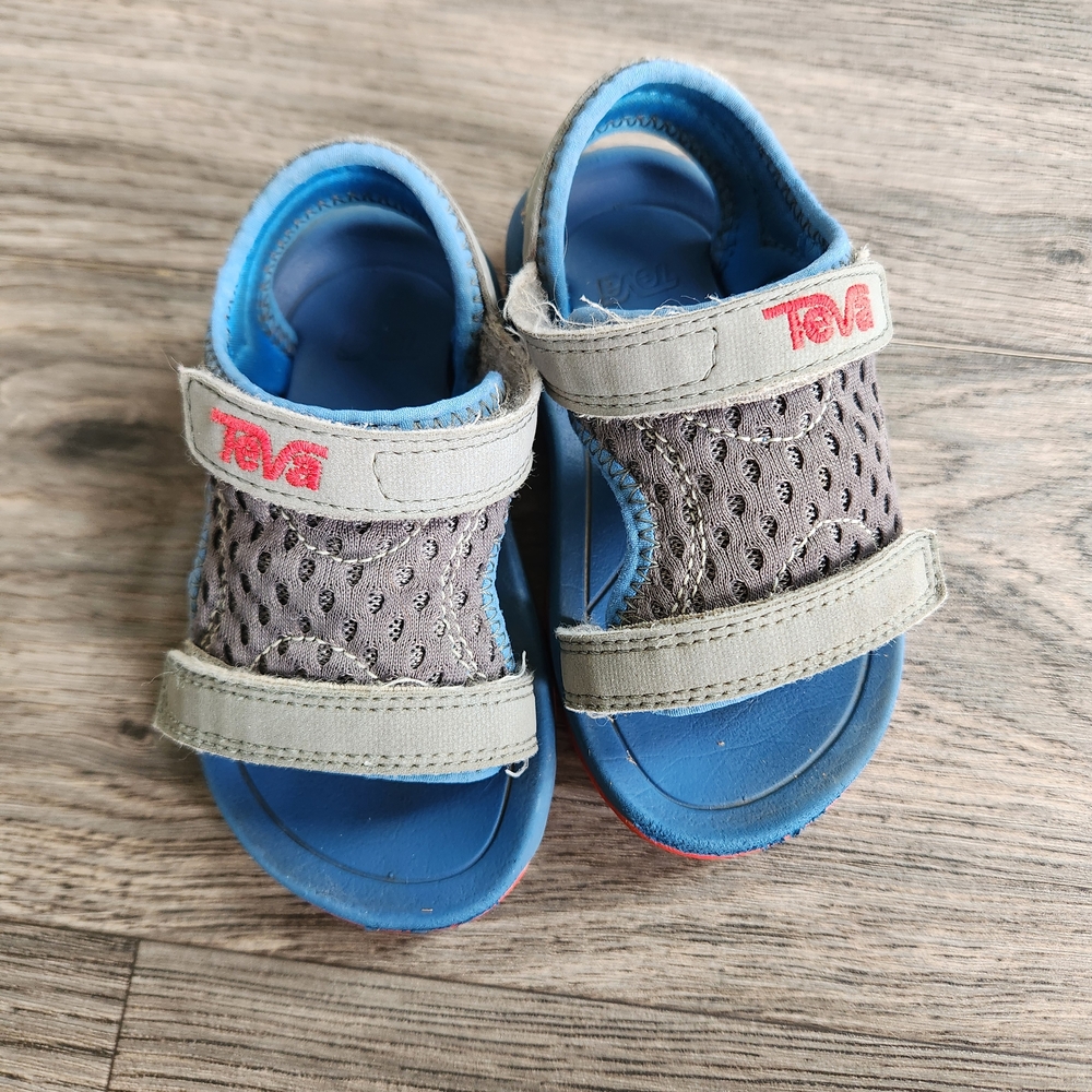 Teva Kids' Gray and Blue Sandals